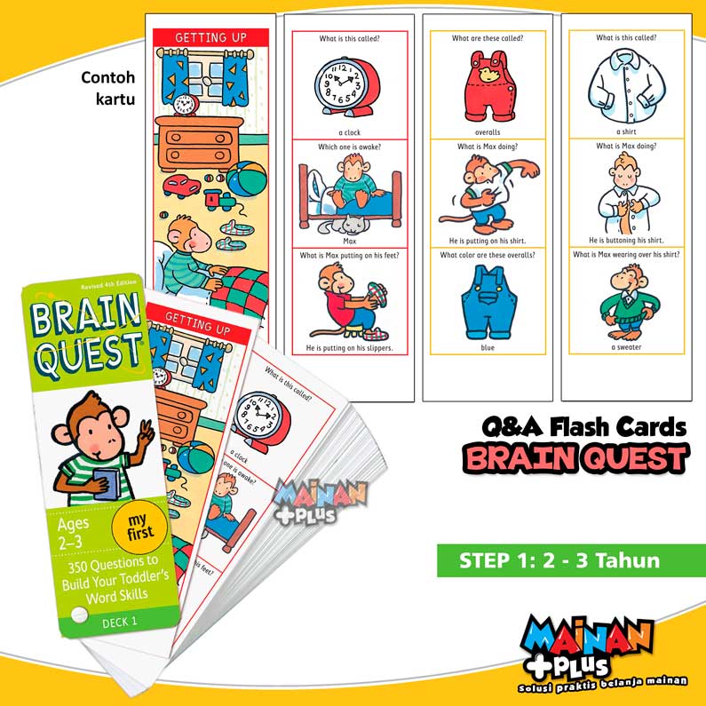 Kartu Belajar Brain Quest Card Deck Brainquest Question Flash Cards