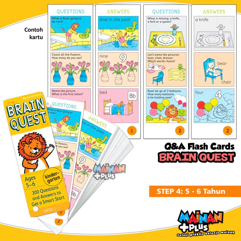 Kartu Belajar Brain Quest Card Deck Brainquest Question Flash Cards