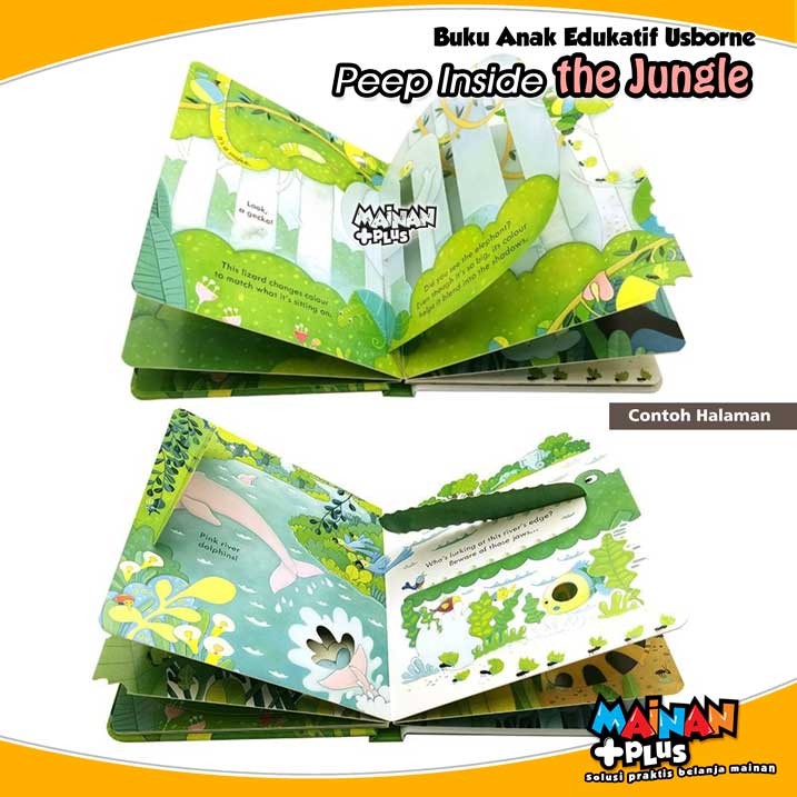 Buku Edukasi Aktivitas Anak Usborne 3D Peep Inside The Jungle Book 
