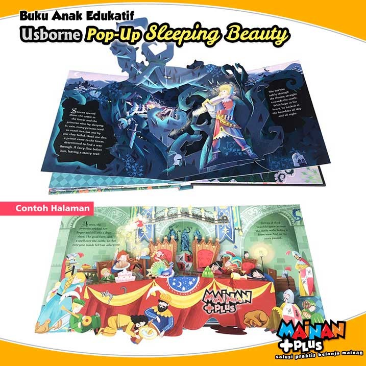 Buku Aktivitas Anak Usborne 3D Pop Up Book Fairy Tales Sleeping Beauty 